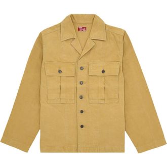 Fortela Richard Japan Cotton Overshirt in Sand at Nordstrom, Size X-Large
