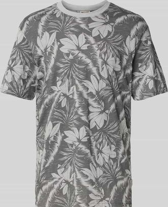 Only & Sons T-Shirt mit geripptem Rundhalsausschnitt Modell PERRY in Anthrazit, Größe XXL