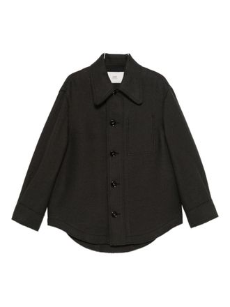 Ami Womens Wool Shirt Jacket