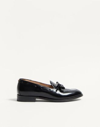 Valentino Garavani Bowshire Loafer In Shiny Calfskin