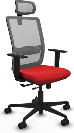 Piqueras y Crespo Sedia Ergonomica Piqueras Y Crespo Haches Nero Supporto Collo Lombare