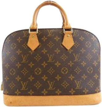 Louis Vuitton Pre-owned Handbags, female, Brown, Size: ONE SIZE Pre-owned Canvas Handbag