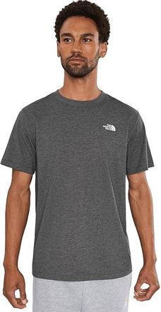 The North Face S/S Tri-Blend T-Shirts Mens Clothing TNF Black/White Heather : 2XL, Cotton/Polyester/Viscose