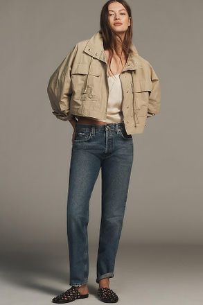 A Gold E Romney Mid-Rise Slim Straight-Leg Jeans