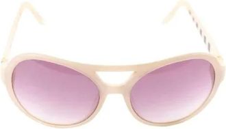 Moschino Pre-owned Accessories, female, Beige, Size: ONE SIZE Pre-owned Glass sunglasses