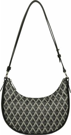 Lancaster Zipped Hobo Bag Ikon IT in Noir at Nordstrom