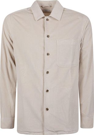 Orian Relaxed Fit Textured Cotton Overshirt
