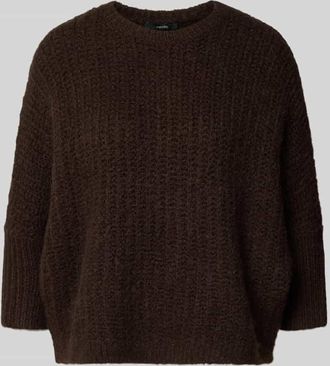 someday Someday Strickpullover mit Woll-Anteil Modell TUMELDA in Schoko, Gr&ouml;&szlig;e M