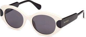 Max & Co. MO0108 25A Womens Sunglasses White Size 51