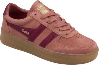 Gola Womens Grandslam Suede Sneaker In Clay/cerise/gum