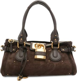 Chlo&eacute; Paddington Tas - Dames - Tassen - Bruin - Maat: ONE Size Zijde