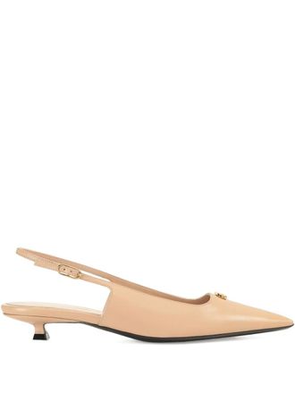Sergio Rossi 25mm Surge slingback sandals - Neutrals