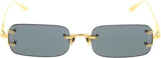 Linda Farrow Stijlvolle zonnebril met uniek design - Dames - Zonnebrillen - Geel - ONE Size - Accessoires