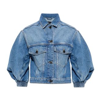 AllSaints Denim Jackets, female, Blue, Size: 2XS Denim jacket Luca