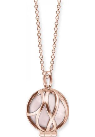 Engelsrufer Womens ERN-HEALPARA-RQ-XS-R Ladies Paradise Necklace - Rose Gold Sterling Silver - One Size