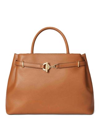 Lauren Ralph Lauren Blke lg schl-satchel-large-natural