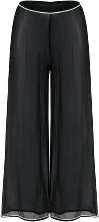 Bode Sheer Juana Trouser - Dames - Wijde Broeken - Zwart - S - Broeken