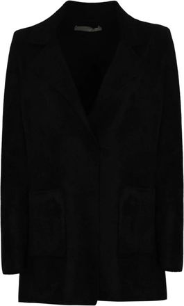 D.exterior Fluwelen Damesjas Zwart - Dames - Blazers - Zwart - M - Katoen - Jassen