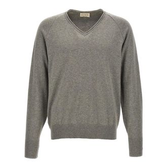 Maryya V-neck Knitwear, male, Gray, S, V-neck Jumper