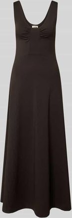 Drykorn Drykorn Maxikleid mit tiefem R&uuml;ckenausschnitt Modell KLEALI in Schoko, Gr&ouml;&szlig;e XL