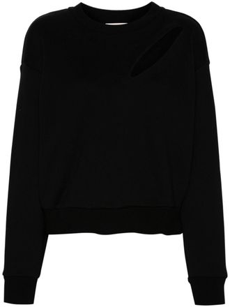 Alexander McQueen logo-embroidered sweatshirt - Black