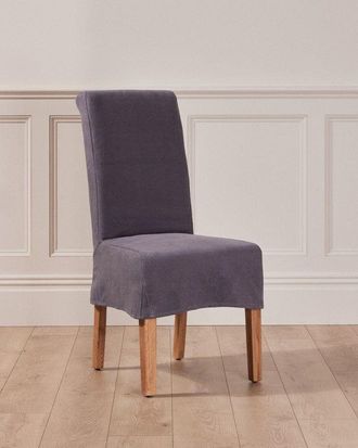 Dibor Riviera Loose Cover Kitchen Furniture Dining Room Chair - Grey