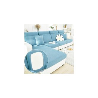 OEM Funda De Coj&iacute;n De Sof&aacute; Duradera Y El&aacute;stica, Lavable Y Universal, Apta Para Sof&aacute;s Seccionales (azul Marino, Funda Para Chaise Longue)