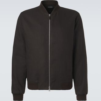 Ermenegildo Zegna Linen bomber jacket