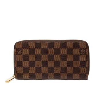 Louis Vuitton Pre-owned Wallets, female, Brown, Size: ONE SIZE Pre-owned Damier Ebene Zip Around Wallet