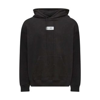 Maison Margiela Hoodies, male, Black, Size: S Numeric Hoodie