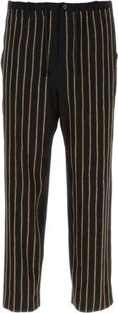 Dries Van Noten Black Viscose Blend Pant