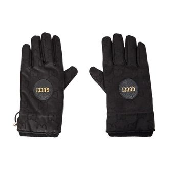 Gucci GG Monogram Logo Handschoenen - Heren - Accessoires - Zwart - Maat: 9 IN Kasjmier