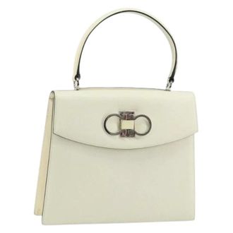 Ferragamo Pre-owned Handbags, female, White, Size: ONE SIZE Pre-owned Handbag