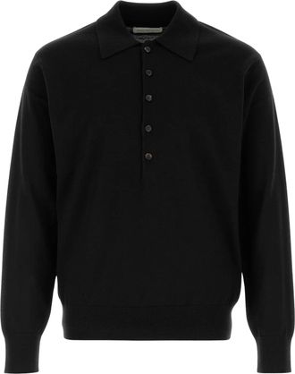 Dries Van Noten Muano Polo Collar Knit Sweater