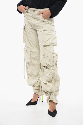 The Attico Multipockets Parachute Pants with Hem Detail size 38