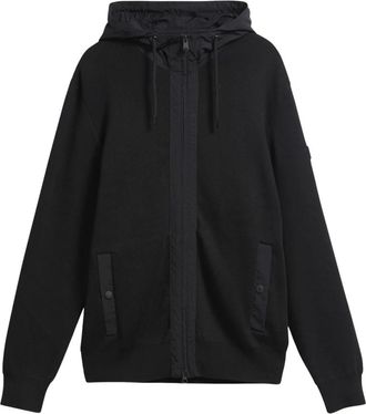 Barbour Inline Knit Hoodie - Heren - Sweatshirts & Hoodies - Zwart - Maat: XL Katoen