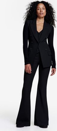 Smythe Bootcut Pant in Black Pique at Nordstrom, Size 00