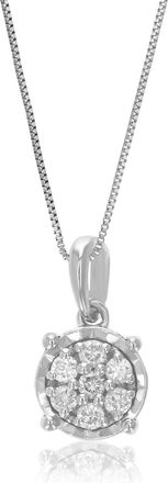 Vir Jewels 1/10 cttw Lab Grown Diamond Composite Pendant Necklace in Sterling Silver with Chain For Women