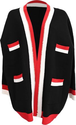 Sandro Sandro Oopen Cardigan in Black Viscose