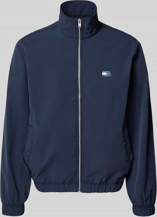 Tommy Jeans Regular Fit Blouson mit Stehkragen in Marine, Größe L