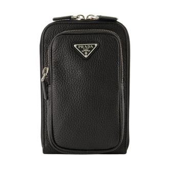 Prada Smartphone Case - female - Prada - Cross Body Bags - Black - ONE SIZE - Bags