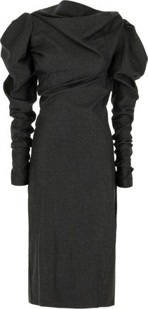 Vivienne Westwood Abito midi LS Superbo - Grigio