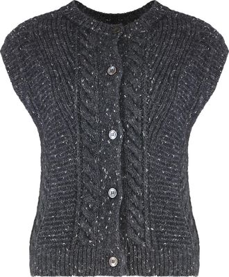 Max Mara Taffy Sweater Vest With Buttons