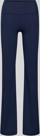 Fabletics Flared Fit Leggins mit breitem Bund Modell OASIS in Dunkelblau, Gr&ouml;&szlig;e XL