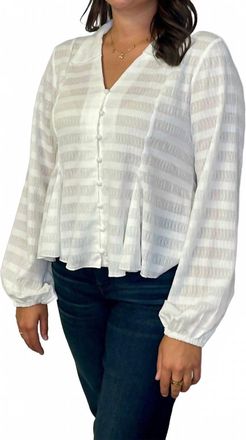 Hem & Thread Day To Night Blouse In White