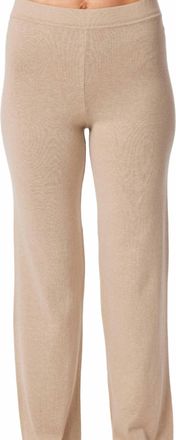 French Kyss Knit Lounge Pant In Beige