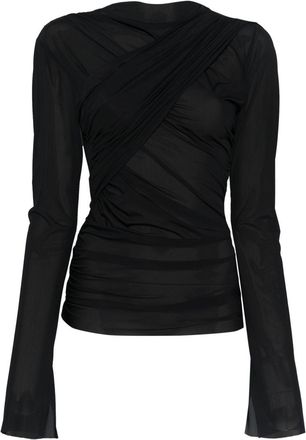Jade Cropper Draped Top - Womens - Elastane/Polyamide