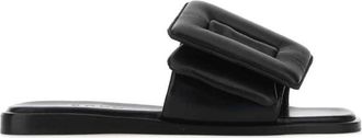 Boyy Puffy Sandal - Dames - Sandalen - Zwart - 37 EU - Leer - Schoenen