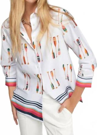 Vilagallo Oars Top In White