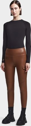 Rudsak SIEN L WOMENS STRETCH VEGAN LEATHER CARGO LEGGINGS